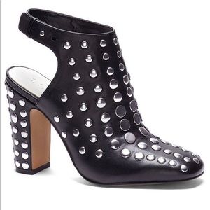 1 State Ryel Studded Leather Booties Sz 7